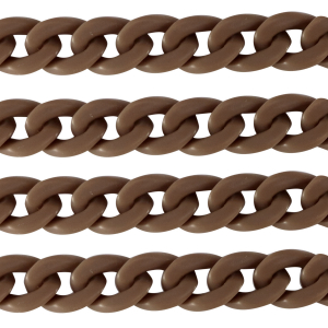Cha&icirc;ne acrylique 18mm mat Marron savane