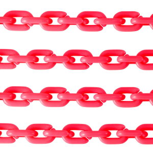 Cha&icirc;ne acrylique 15mm brillante Rose n&eacute;on