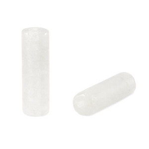Pierres naturelles perles Quartz Laiteux tube Blanc