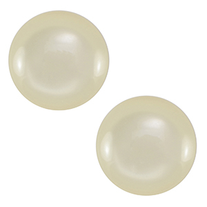 Cabochon classique 12mm Polaris Elements Lucido Blanc prosecco