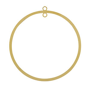 Breloques en acier Inox 52mm Dor&eacute;