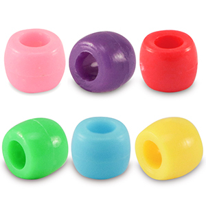 Perles acryliques rondelles 8mm Multicolore