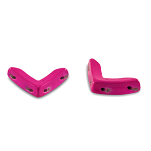 Perles tile fl&egrave;che Rose magenta