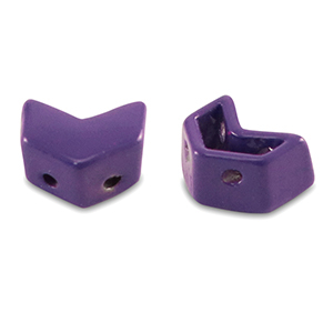 Perles tile fl&egrave;che Violet raisin