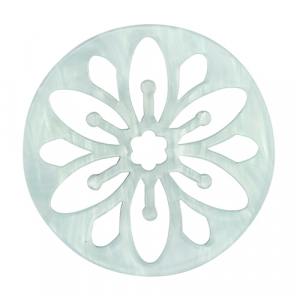 Pendentifs en r&eacute;sine mandala Bleu ciel