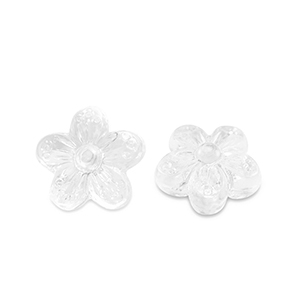 Perles acryliques fleur Transparent