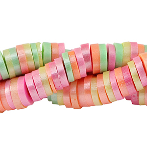 Perles Katsuki Heishi 4mm Multicolore-pearl shine coating