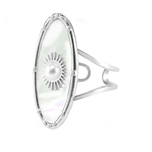 Bagues en acier Inox Argent&eacute;