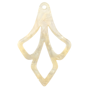 Pendentifs en r&eacute;sine Beige sable transparent