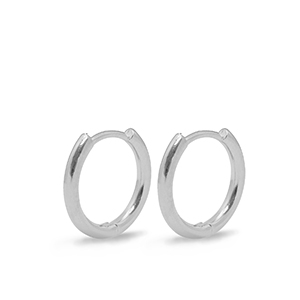 Appr&ecirc;ts en m&eacute;tal DQ boucles d'oreilles cr&eacute;oles 16mm Argent&eacute; (sans nickel