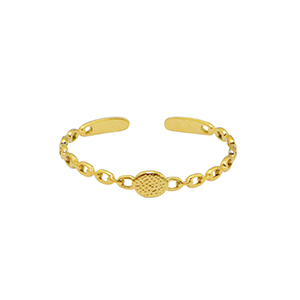 Bagues en acier Inox Dor&eacute;