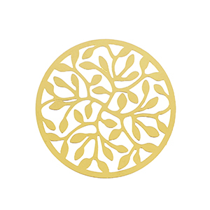 Breloques en acier Inox boh&egrave;mes 33mm Dor&eacute;