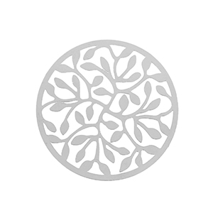 Breloques en acier Inox boh&egrave;mes 33mm Argent&eacute;