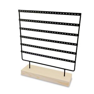 Pr&eacute;sentoir bijoux pour boucles d'oreilles Natural-noir