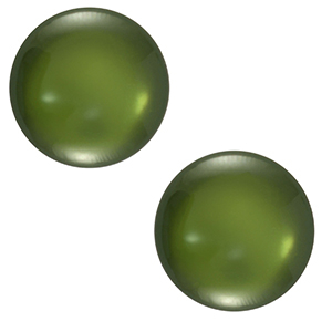 Cabochon classique 20mm Polaris Elements Lucido Vert mousse