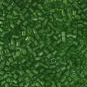 Perles Miyuki d&eacute;licas 15/0 Transparent Olive DBS1110