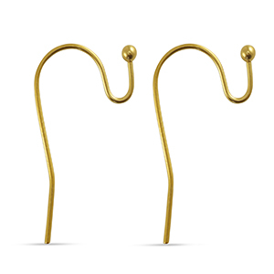 Boucles d'oreilles en acier inox Dor&eacute;