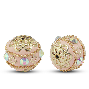 Perles boh&egrave;mes Dor&eacute; ros&eacute;