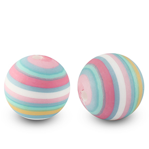 Perles en silicone 15mm Multicolore