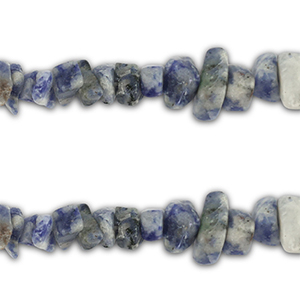 Perles chipstone Sodalite Blue-gris