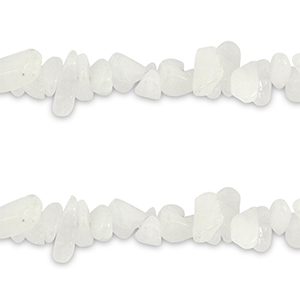 Perles chipstone Jade Blanc