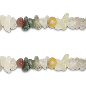 Perles chipstone Quarz rutile Multicolore