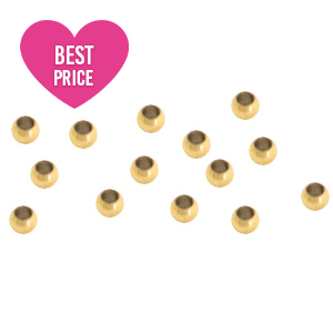 Appr&ecirc;ts en acier inox perles &agrave; &eacute;craser 2mm Dor&eacute;