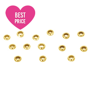 Appr&ecirc;ts en acier inox perles &agrave; &eacute;craser 3mm Dor&eacute;