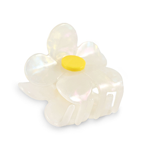 Accessoires pour cheveux pince &agrave; cheveux fleur Blanc