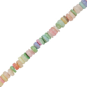 Perles coquillage disque Pastel multicolore
