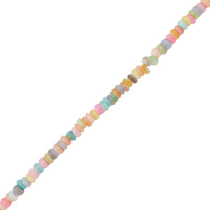 Perles coquillage disque Pastel multicolore