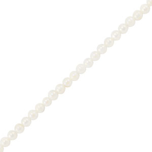 Perles coquillage rond Blanc