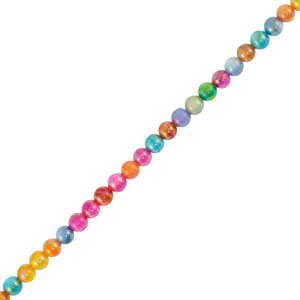 Perles coquillage rond Multicolore