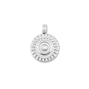 Breloques en acier Inox soleil Argent&eacute;