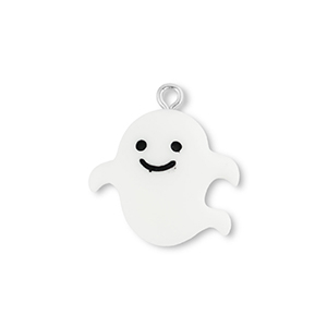 Pendentifs en r&eacute;sine fant&ocirc;me Blanc-noir