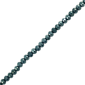 Perles &agrave; facettes 3x2mm disque Heishi Vert fonce
