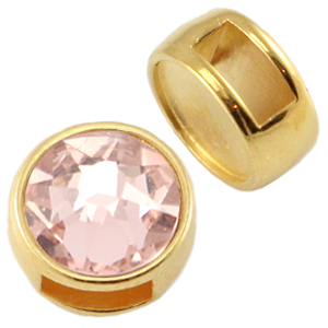 M&eacute;tal DQ poussoir pour flatback SS34 et cabochon 7mm Dor&eacute; (sans nickel)