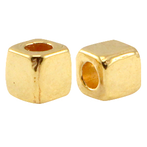 M&eacute;tal DQ tube carr&eacute; Dor&eacute; (sans nickel)