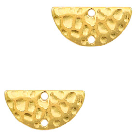 Breloques en m&eacute;tal DQ connecteur demi-cercle Dor&eacute; (sans nickel)