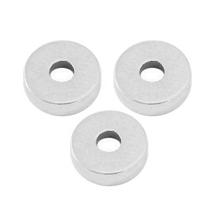 Perles en m&eacute;tal DQ rondelle 6x2mm Argent&eacute; antique (sans nickel)