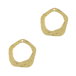 Breloques en m&eacute;tal DQ irr&eacute;gulier Dor&eacute; (sans nickel)