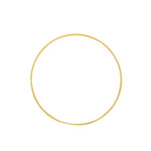 Appr&ecirc;ts en m&eacute;tal DQ anneau ferm&eacute; 20mm Dor&eacute; (sans nickel)