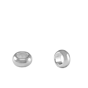 Perles en m&eacute;tal DQ spacer anneau 5mm Argent&eacute; antique (sans nickel)