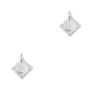 Breloques en m&eacute;tal DQ Argent&eacute; antique (sans nickel)