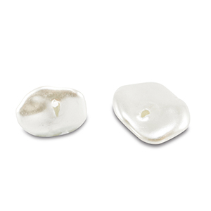 Imitations perles d&rsquo;eau douce Blanc