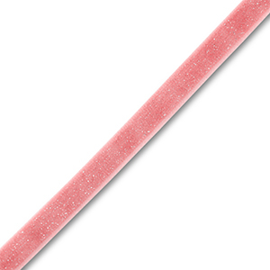 Ruban en velours Rose vintage-argent&eacute; paillet&eacute;