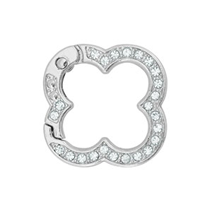 Appr&ecirc;ts color&eacute;s anneau porte-cl&eacute;s fleur Argent&eacute;