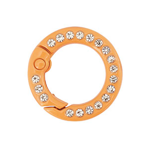 Appr&ecirc;ts color&eacute;s anneau porte-cl&eacute;s Orange