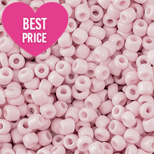 Perles de rocailles 6/0 (4mm) Rose clair