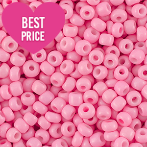 Perles de rocailles 6/0 (4mm) Rose